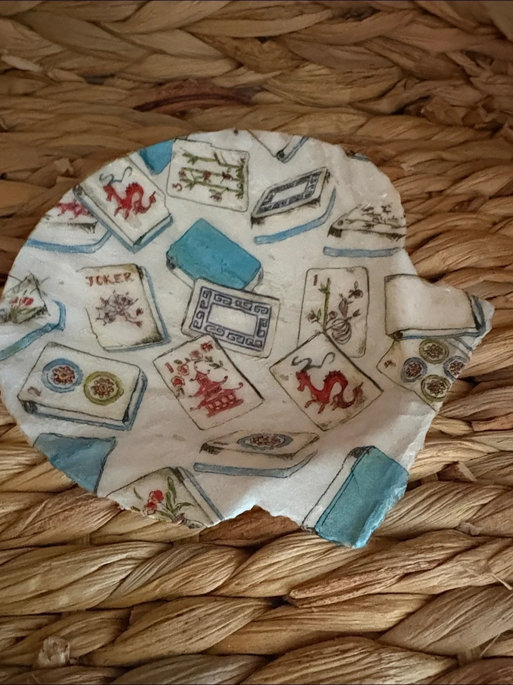 Mahjong Shell Dish for Jewelry or Trinkets